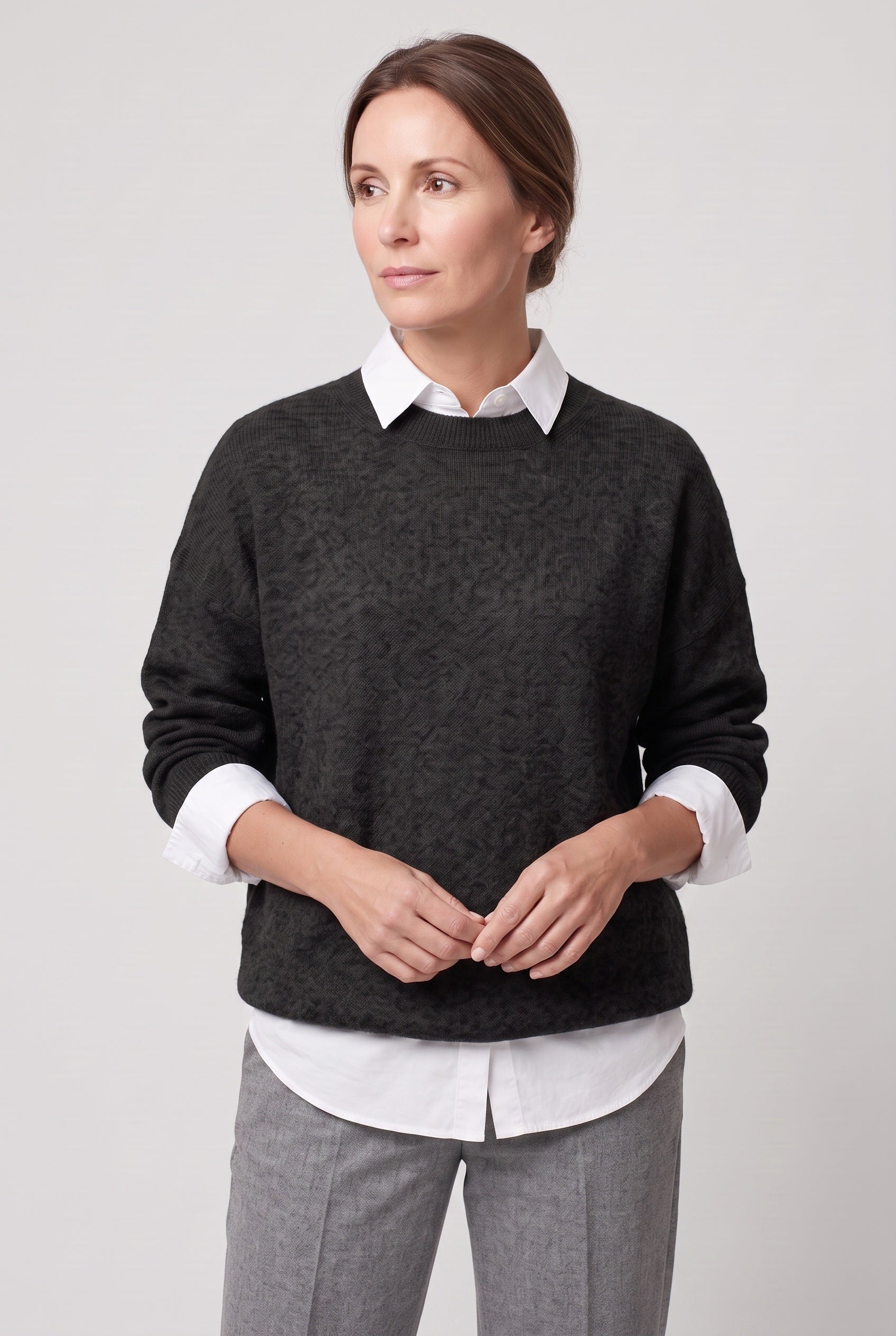 Women's Sweater | Crew Neck Drop Shoulder - 6