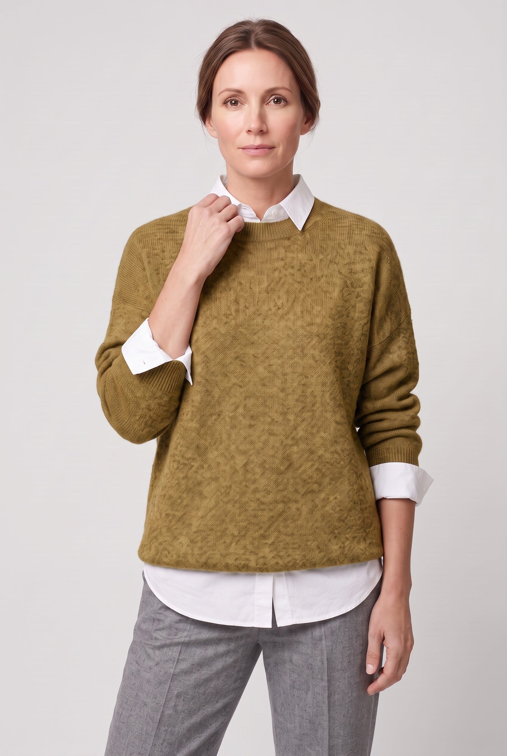 Women's Sweater | Crew Neck Drop Shoulder - 7