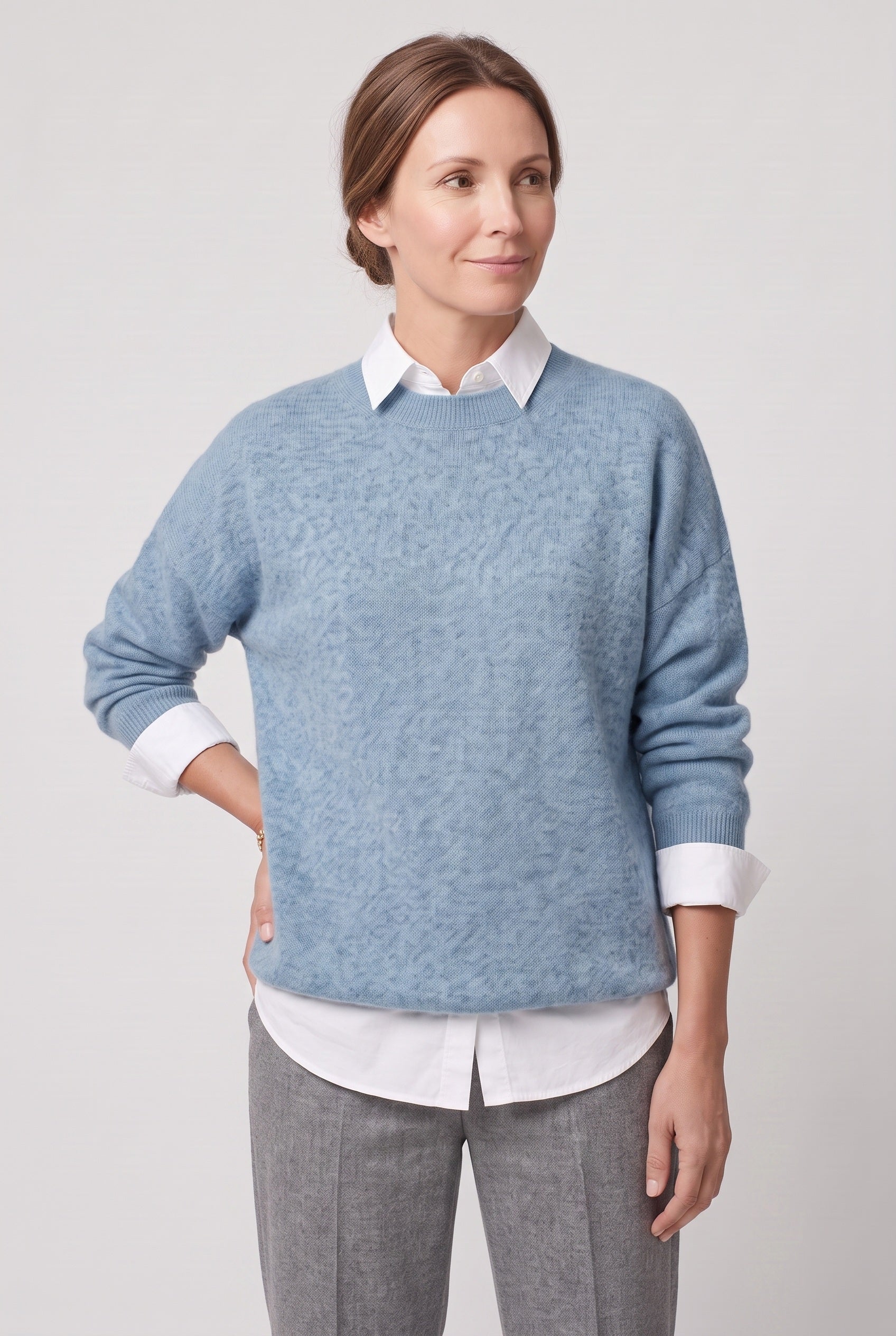 Women's Sweater | Crew Neck Drop Shoulder - 8