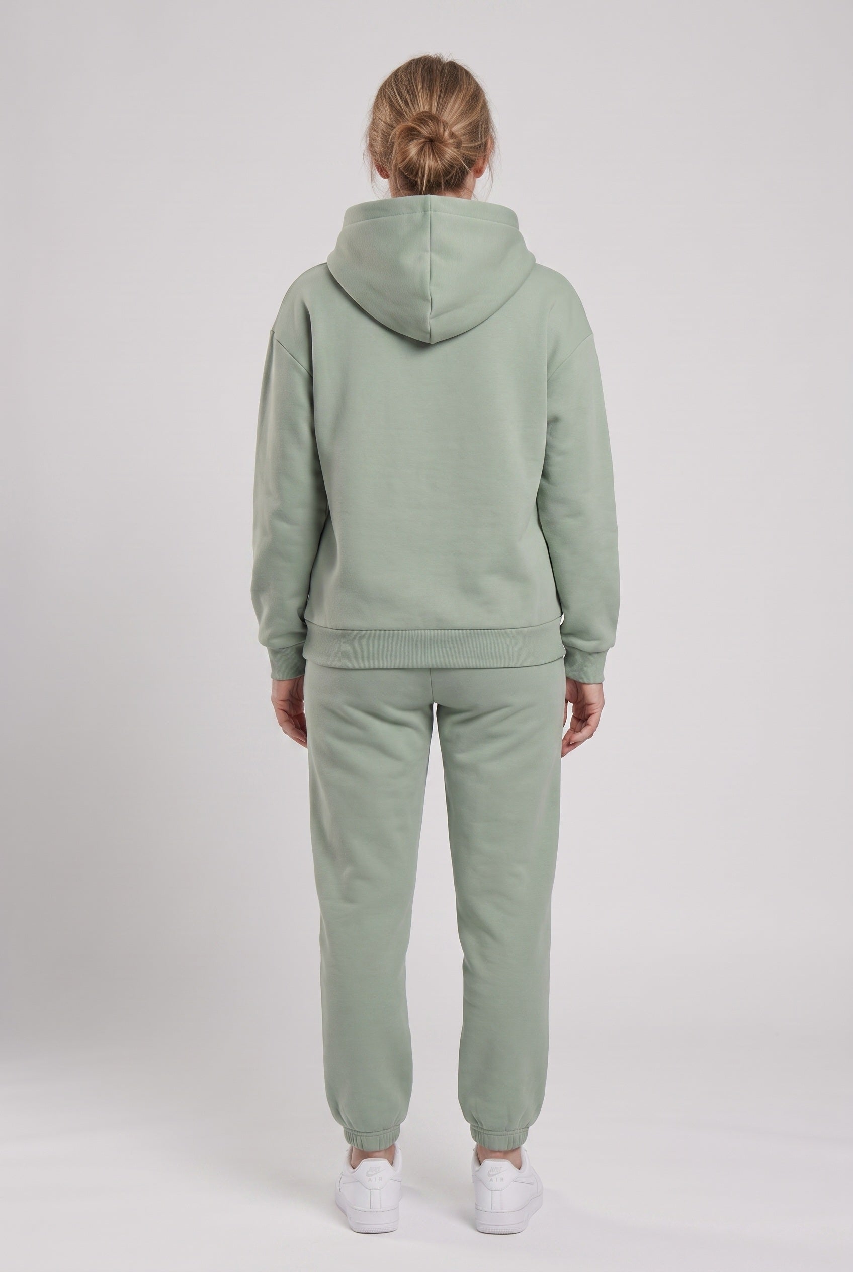 Women's Tracksuit | Hooded Pullover with Cuffed Ankles - 2