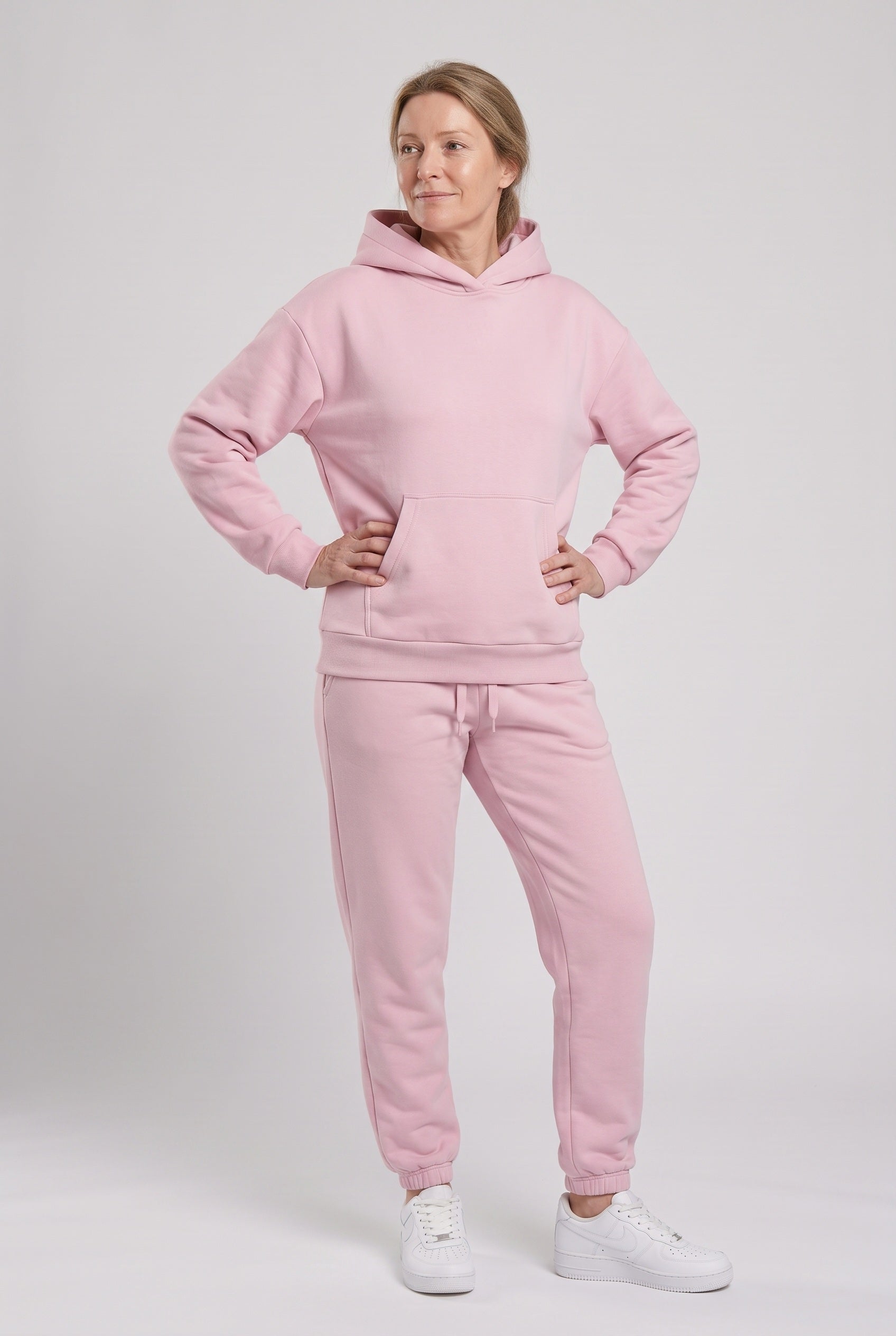 Women's Tracksuit | Hooded Pullover with Cuffed Ankles - 5