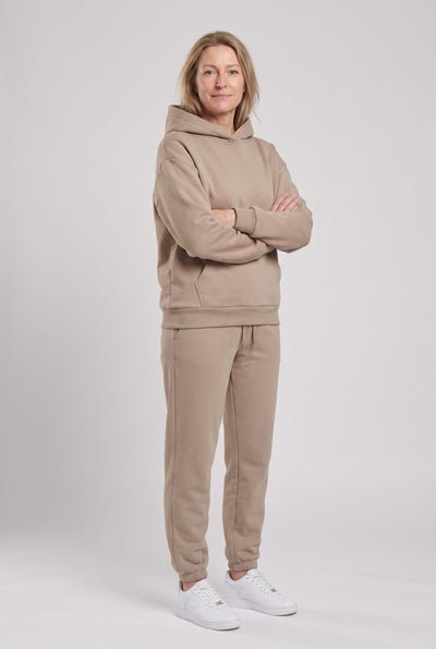 Women's Tracksuit | Hooded Pullover with Cuffed Ankles - 9