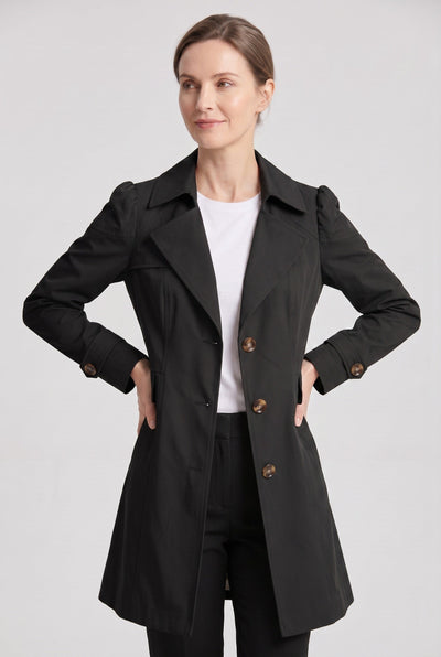 Women's Trench Coat | Single Breasted Notch Lapel - 5