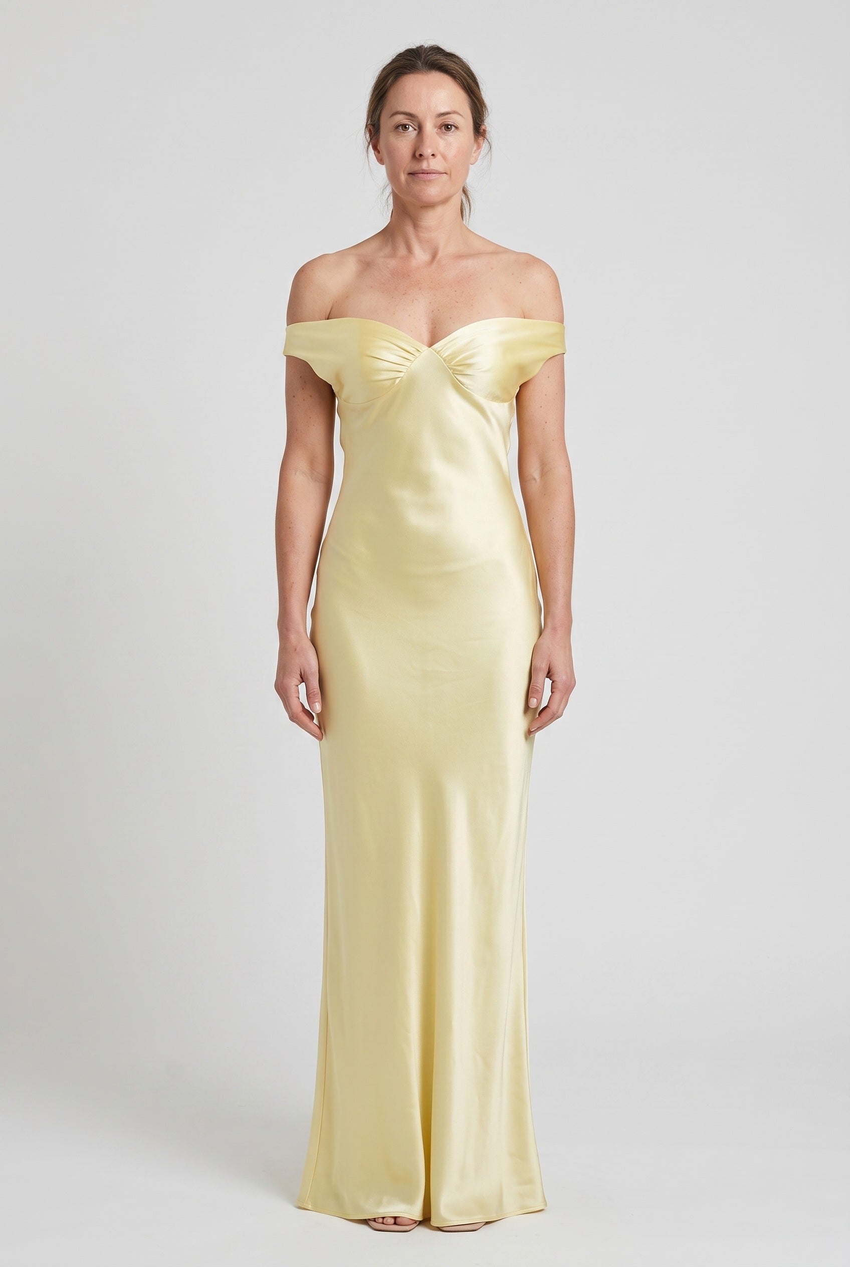 Women's Wedding Guest Dress | Off-Shoulder Twist Maxi - 1
